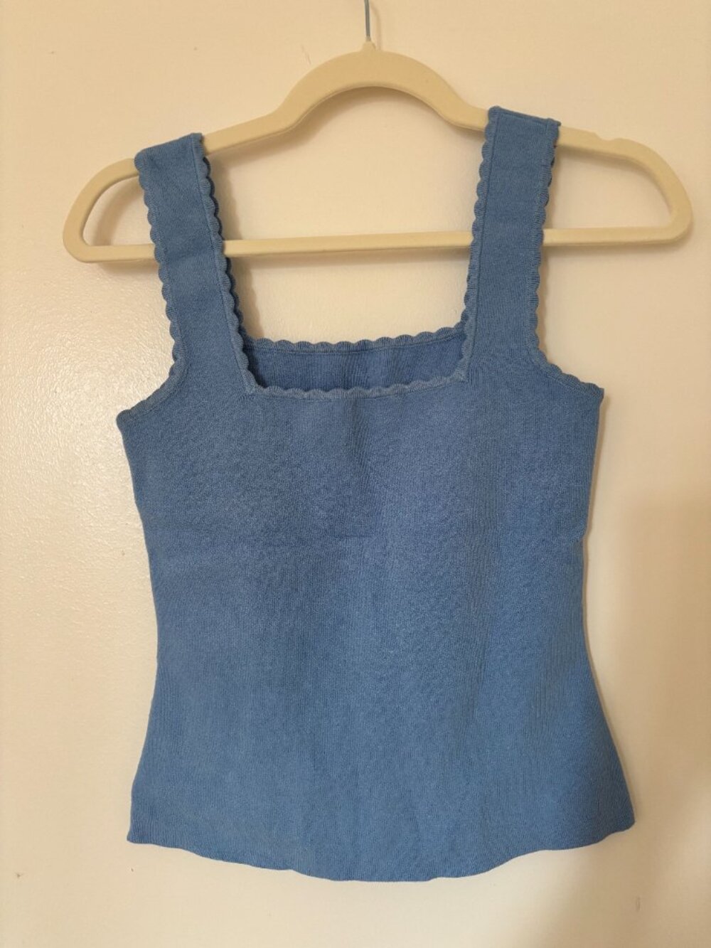 Sezane Luna Tank Top Light Blue XS - Picture 3 of 5